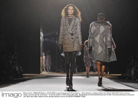 Milan Woman s Fashion Week Fall Winter 2016 2017 Milan Fashion Week, Autumn Winter 2016 2017. Ermanno Scervino Fashionshow Pictured: Model  RiccardoxGiordanox xfotosicki