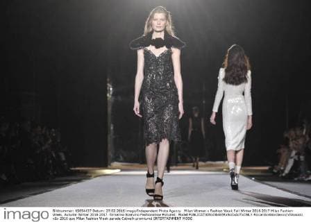 Milan Woman s Fashion Week Fall Winter 2016 2017 Milan Fashion Week, Autumn Winter 2016 2017. Ermanno Scervino Fashionshow Pictured: Model  RiccardoxGiordanox xfotosicki