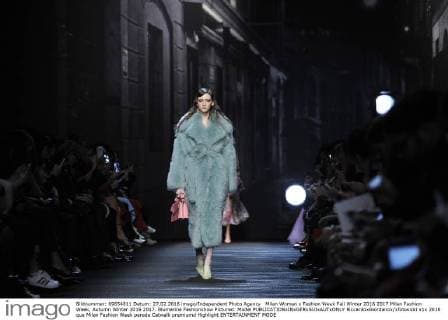 Milan Woman s Fashion Week Fall Winter 2016 2017 Milan Fashion Week, Autumn Winter 2016 2017. Blumarine Fashionshow Pictured: Model  RiccardoxGiordanox xfotosicki
