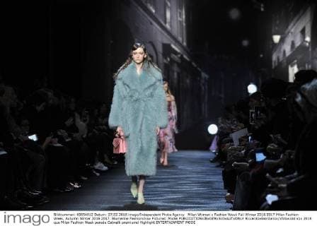 Milan Woman s Fashion Week Fall Winter 2016 2017 Milan Fashion Week, Autumn Winter 2016 2017. Blumarine Fashionshow Pictured: Model  RiccardoxGiordanox xfotosicki