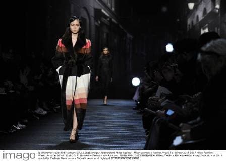 Milan Woman s Fashion Week Fall Winter 2016 2017 Milan Fashion Week, Autumn Winter 2016 2017. Blumarine Fashionshow Pictured: Model  RiccardoxGiordanox xfotosicki