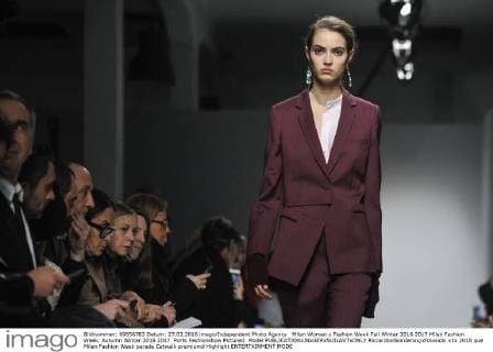 Milan Woman s Fashion Week Fall Winter 2016 2017 Milan Fashion Week, Autumn Winter 2016 2017. Ports Fashionshow Pictured: Model  RiccardoxGiordanox xfotosicki