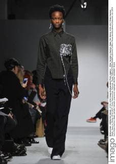 Milan Woman s Fashion Week Fall Winter 2016 2017 Milan Fashion Week, Autumn Winter 2016 2017. Ports Fashionshow Pictured: Model  RiccardoxGiordanox xfotosicki