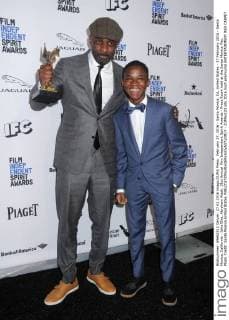 February 27, 2016 - Santa Monica, CA, United States - 27 February 2016 - Santa Monica, California - Idris Elba, Abraham Attah. 31st Annual Film Independent Spirit Awards - Press Room held at the Santa Monica Pier. Photo Credit: Santa Monica United States - ZUMAs123
