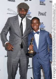 February 27, 2016 - Santa Monica, CA, United States - 27 February 2016 - Santa Monica, California - Idris Elba, Abraham Attah. 31st Annual Film Independent Spirit Awards - Press Room held at the Santa Monica Pier. Photo Credit: Santa Monica United States - ZUMAs123
