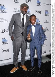 February 27, 2016 - Santa Monica, CA, United States - 27 February 2016 - Santa Monica, California - Idris Elba, Abraham Attah. 31st Annual Film Independent Spirit Awards - Press Room held at the Santa Monica Pier. Photo Credit: Santa Monica United States - ZUMAs123