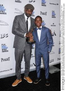 February 27, 2016 - Santa Monica, CA, United States - 27 February 2016 - Santa Monica, California - Idris Elba, Abraham Attah. 31st Annual Film Independent Spirit Awards - Press Room held at the Santa Monica Pier. Photo Credit: Santa Monica United States - ZUMAs123