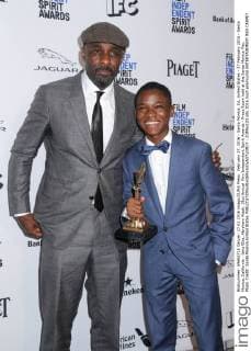 February 27, 2016 - Santa Monica, CA, United States - 27 February 2016 - Santa Monica, California - Idris Elba, Abraham Attah. 31st Annual Film Independent Spirit Awards - Press Room held at the Santa Monica Pier. Photo Credit: Santa Monica United States - ZUMAs123