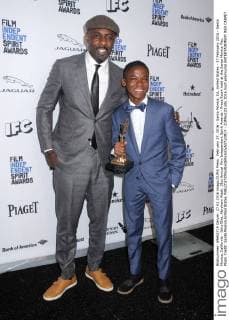 February 27, 2016 - Santa Monica, CA, United States - 27 February 2016 - Santa Monica, California - Idris Elba, Abraham Attah. 31st Annual Film Independent Spirit Awards - Press Room held at the Santa Monica Pier. Photo Credit: Santa Monica United States - ZUMAs123