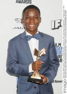 February 27, 2016 - Santa Monica, CA, United States - 27 February 2016 - Santa Monica, California - Abraham Attah. 31st Annual Film Independent Spirit Awards - Press Room held at the Santa Monica Pier. Photo Credit: Santa Monica United States - ZUMAs123