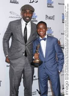 February 27, 2016 - Santa Monica, CA, United States - 27 February 2016 - Santa Monica, California - Idris Elba, Abraham Attah. 31st Annual Film Independent Spirit Awards - Press Room held at the Santa Monica Pier. Photo Credit: Santa Monica United States - ZUMAs123
