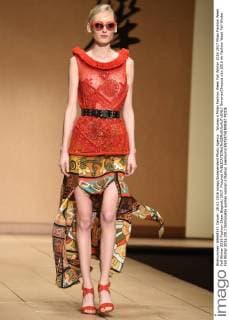 Woman s Milan Fashion Week Fall Winter 2016 2017 Milan Fashion Week Fall Winter 2016 Fashion Show Biagiotti 2017. Pictured  SimonaxChioccia