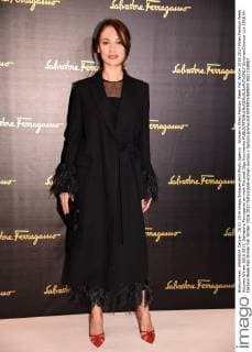 Woman s Milan Fashion Week Fall Winter 2016 2017 Milan Fashion Week Autumn Winter 2016 2017. Salvatore Ferragamo arrivals Pictured Olga Kurynenko  SimonaxChioccia