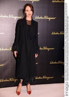 Woman s Milan Fashion Week Fall Winter 2016 2017 Milan Fashion Week Autumn Winter 2016 2017. Salvatore Ferragamo arrivals Pictured Olga Kurylenko  SimonaxChioccia
