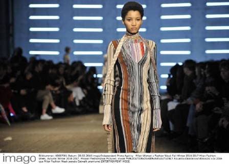 Milan Woman s Fashion Week Fall Winter 2016 2017 Milan Fashion Week, Autumn Winter 2016 2017. Missoni Fashionshow Pictured: model  RiccardoxGiordanox xfotosicki