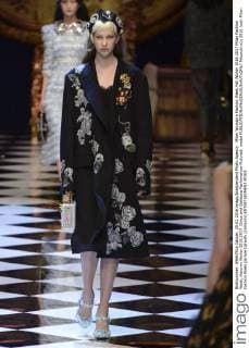Milan Woman s Fashion Week Fall Winter 2016 2017 Milan Fashion Week, Autumn Winter 2016 2017. Dolce and Gabbana Fashionshow Pictured: model  fotosicki