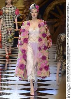 Milan Woman s Fashion Week Fall Winter 2016 2017 Milan Fashion Week, Autumn Winter 2016 2017. Dolce and Gabbana Fashionshow Pictured: model  fotosicki