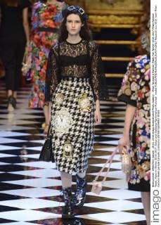 Milan Woman s Fashion Week Fall Winter 2016 2017 Milan Fashion Week, Autumn Winter 2016 2017. Dolce and Gabbana Fashionshow Pictured: model  fotosicki