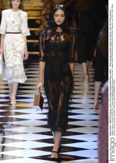 Milan Woman s Fashion Week Fall Winter 2016 2017 Milan Fashion Week, Autumn Winter 2016 2017. Dolce and Gabbana Fashionshow Pictured: model  fotosicki