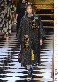 Milan Woman s Fashion Week Fall Winter 2016 2017 Milan Fashion Week, Autumn Winter 2016 2017. Dolce and Gabbana Fashionshow Pictured: model  fotosicki