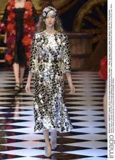 Milan Woman s Fashion Week Fall Winter 2016 2017 Milan Fashion Week, Autumn Winter 2016 2017. Dolce and Gabbana Fashionshow Pictured: model  fotosicki
