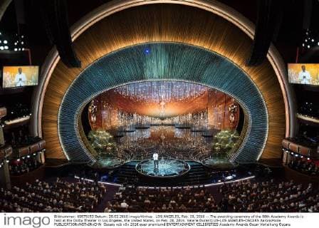LOS ANGELES, Feb. 28, 2016 -- The awarding ceremony of the 88th Academy Awards is held at the Dolby Theater in Los Angeles, the United States, on Feb. 28, 2016. Valerie Durant) US-LOS ANGELES-OSCARS AaronxPoole 