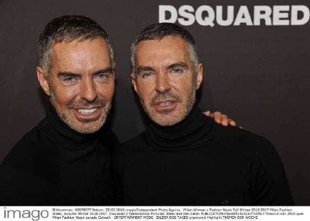 Milan Woman s Fashion Week Fall Winter 2016 2017 Milan Fashion Week, Autumn Winter 2016 2017. Dsquared 2 Fashionshow Pictured: Dean and Dan Caten  fotosicki
