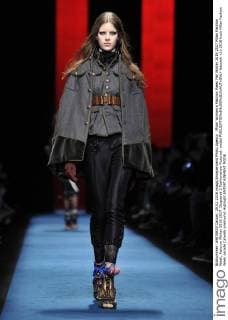 Milan Woman s Fashion Week Fall Winter 2016 2017 Milan Fashion Week, Autumn Winter 2016 2017. Dsquared 2 Fashionshow Pictured: model  fotosicki
