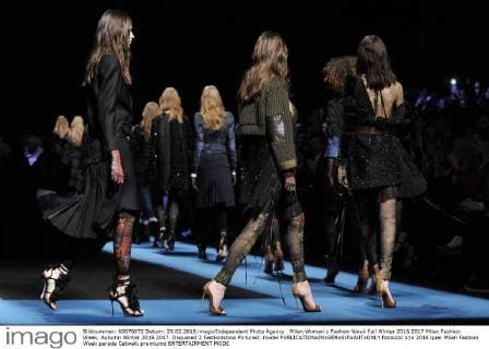 Milan Woman s Fashion Week Fall Winter 2016 2017 Milan Fashion Week, Autumn Winter 2016 2017. Dsquared 2 Fashionshow Pictured: model  fotosicki