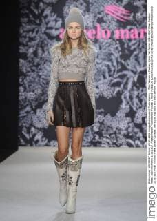 Milan Woman s Fashion Week Fall Winter 2016 2017 Milan Fashion Week, Autumn Winter 2016 2017. Angelo Marani Fashionshow Pictured: model  RiccardoxGiordanox xfotosicki