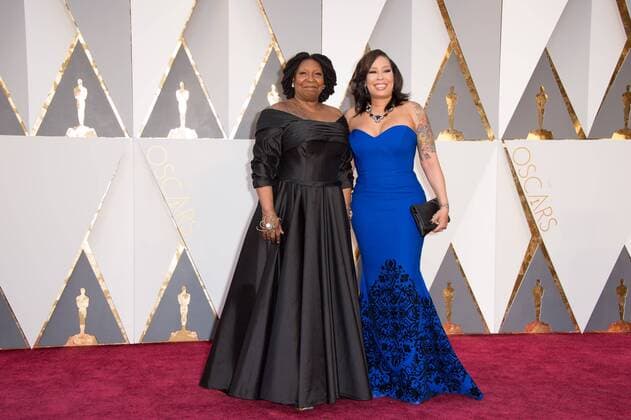 Feb 28, 2016 - Hollywood, California, U.S. - Whoopi Goldberg and Alex Martin arrive at The 88th Oscars at the Dolby Theatre. Hollywood U.S. - ZUMAz03_