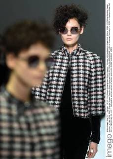 Woman s Milan Fashion Week Fall Winter 2016 2017 Milan Fashion Week Autumn Winter 2016 2017. Giorgio Armani Fashion Show Pictured  SimonaxChioccia