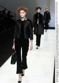 Woman s Milan Fashion Week Fall Winter 2016 2017 Milan Fashion Week Autumn Winter 2016 2017. Giorgio Armani Fashion Show Pictured  SimonaxChioccia