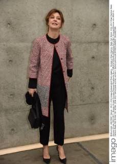 Woman s Milan Fashion Week Fall Winter 2016 2017 Milan Fashion Week Autumn Winter 2016 2017. Giorgio Armani Arrivals Pictured Margherita Buy  SimonaxChioccia