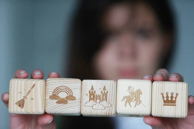 PXL_Story Teller Cube 25.01.2016., Zagreb, Croatia - Adriana Pavelic, a graduate student of product design, created the Storyteller Cube, wooden cubes for storytelling.  DaliborxUrukalovic PIXSELL