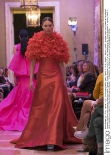 March 2, 2016 - Madrid, Madrid, Spain - A model walks the runway at the fashion company Tot-Hom with presents collection Haute Couture Spring-Summer in 2016-17 at the Residence of the French Embassy in Madrid, March 2, 2016. Madrid Spain  - ZUMAn230