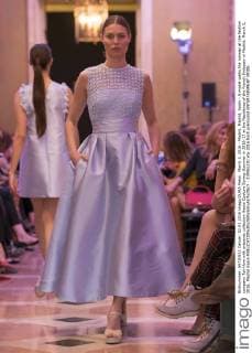 March 2, 2016 - Madrid, Madrid, Spain - A model walks the runway at the fashion company Tot-Hom with presents collection Haute Couture Spring-Summer in 2016-17 at the Residence of the French Embassy in Madrid, March 2, 2016. Madrid Spain  - ZUMAn230