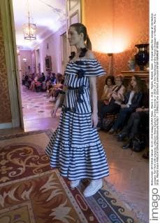 March 2, 2016 - Madrid, Madrid, Spain - A model walks the runway at the fashion company Tot-Hom with presents collection Haute Couture Spring-Summer in 2016-17 at the Residence of the French Embassy in Madrid, March 2, 2016. Madrid Spain  - ZUMAn230