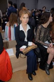 Paris Fashion Week - Promis besuchen Chloe Modenschau 205387 Serge Arnal Starface 2016-03-03 Paris France Fashion week ready to wear AW 2016. Defile de mode pret a porter automne hiver 2016. Chloe. People. Poesy, Clemence  Copyright: xSergexArnalx xStarfacex STAR_205387_003