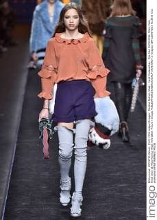 Mailand Fashion Week - Fendi Modenschau . Pics filed 03 03 2016. Milan, Italy. Fendi show at Milan Fashion Week A W 2016. Picture i-Images  xi-Imagesx IIM-12096-0013