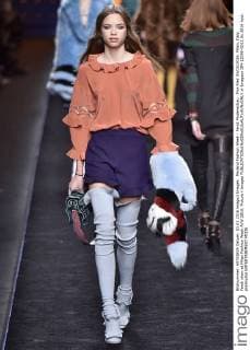 Mailand Fashion Week - Fendi Modenschau . Pics filed 03 03 2016. Milan, Italy. Fendi show at Milan Fashion Week A W 2016. Picture i-Images  xi-Imagesx IIM-12096-0012