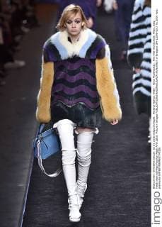 Mailand Fashion Week - Fendi Modenschau . Pics filed 03 03 2016. Milan, Italy. Fendi show at Milan Fashion Week A W 2016. Picture i-Images  xi-Imagesx IIM-12096-0017