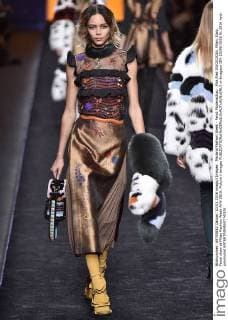 Mailand Fashion Week - Fendi Modenschau . Pics filed 03 03 2016. Milan, Italy. Fendi show at Milan Fashion Week A W 2016. Picture i-Images  xi-Imagesx IIM-12096-0028