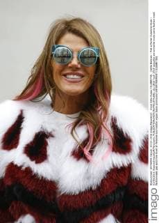 Anna Dello Russo CELEBRITES : Defile Balmain - Pret a Porter Automne Hiver - 03 03 2016 GwendolineLeGoff Panoramic 