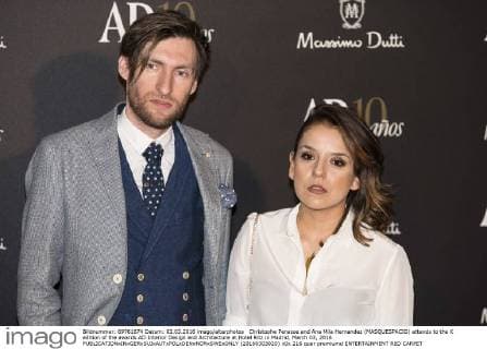Christophe Penasse and Ana Mila Hernandez (MASQUESPACIO) attends to the X edition of the awards AD Interior Design and Architecture at Hotel Ritz in Madrid, March 03, 2016  (20160303020)