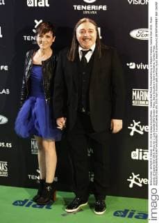 Cadena Dial Musik Preisverleihung in Madrid Premios Cadena Dial 2015. Music awards of Cadena Dial 2015. Photo by J. Luis Cuesta 261 Cordon Press. Sara Escudero e Isidro Montalvo. Cordon Press  J.xLuisxCuesta