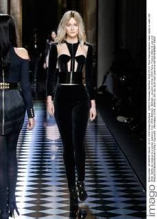 205420 Marineau Starface 2016-03-03 Paris France Fashion week ready to wear AW 2016. Defile de mode pret a porter automne hiver 2016.Balmain. Balmain , autumn-winter 2016 Paris, France Editorial use only  Copyright: xMarineaux STAR_205420_032