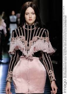 205420 Marineau Starface 2016-03-03 Paris France Fashion week ready to wear AW 2016. Defile de mode pret a porter automne hiver 2016.Balmain. Balmain , autumn-winter 2016 Paris, France Editorial use only  Copyright: xMarineaux STAR_205420_038