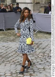 Paris Fashion Week - Promis besuchen Dior Modenschau Naomie Harris CELEBRITES : Defile Dior - Pret a Porter Automne Hiver - 04 03 2016 GwendolineLeGoff Panoramic 
