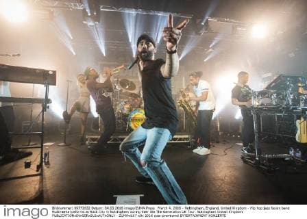 March 4, 2016 - Nottingham, England, United Kingdom - Hip hop jazz fusion band Rudimental peforms at Rock City in Nottingham during their We The Generation UK Tour. Nottingham United Kingdom - ZUMAw167